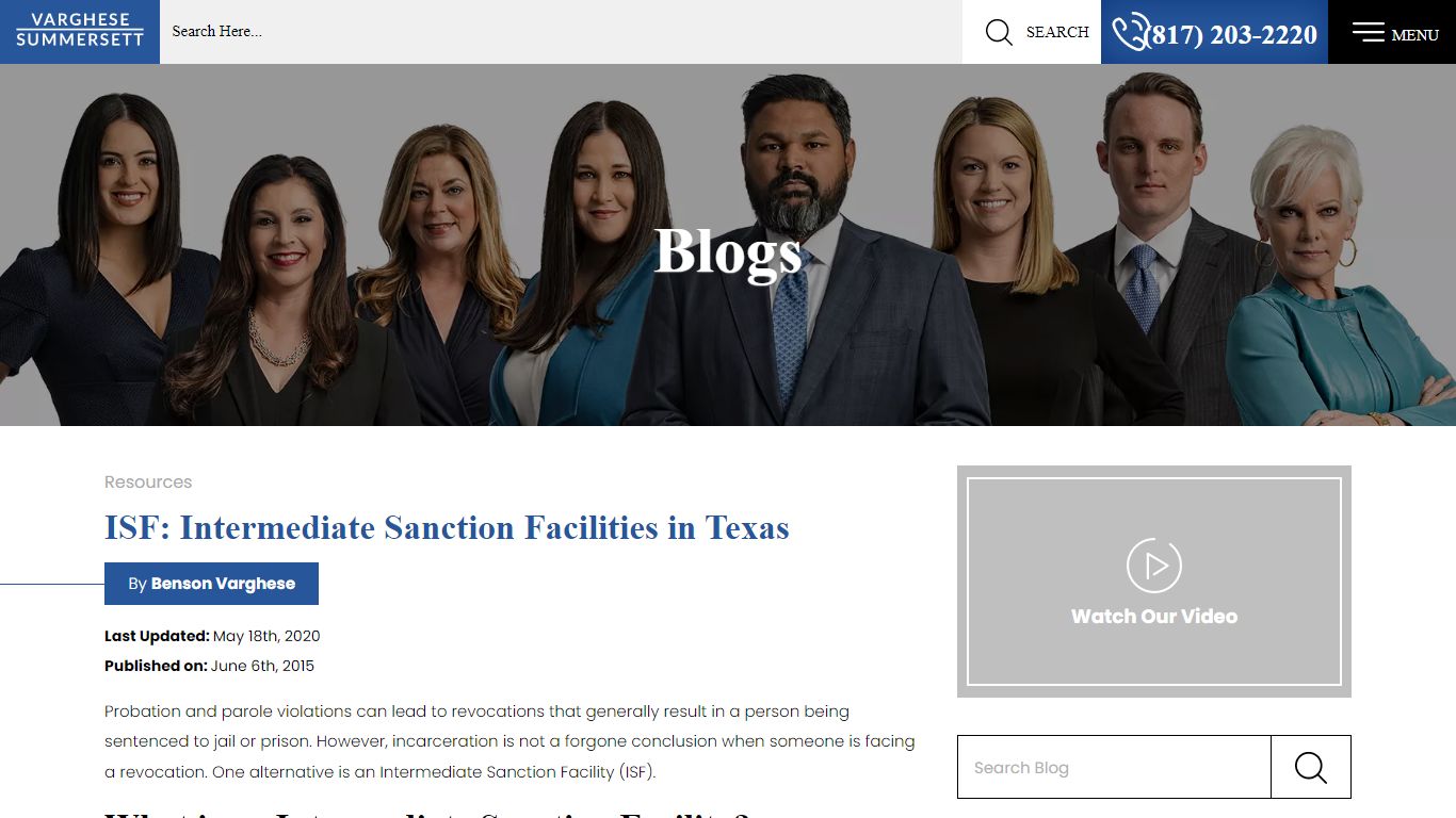 ISF: Intermediate Sanction Facilities in Texas