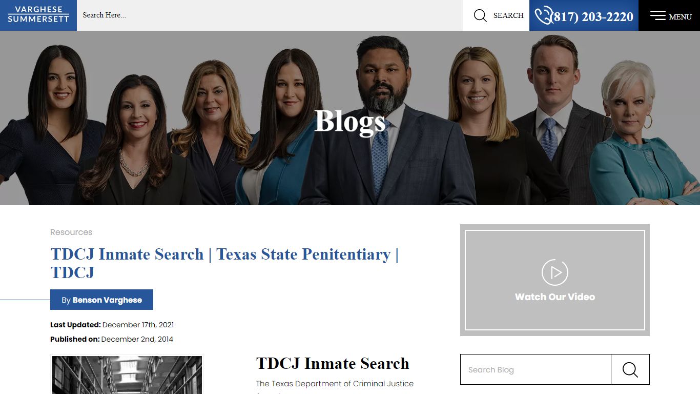 TDCJ Inmate Search | Texas State Penitentiary | TDCJ